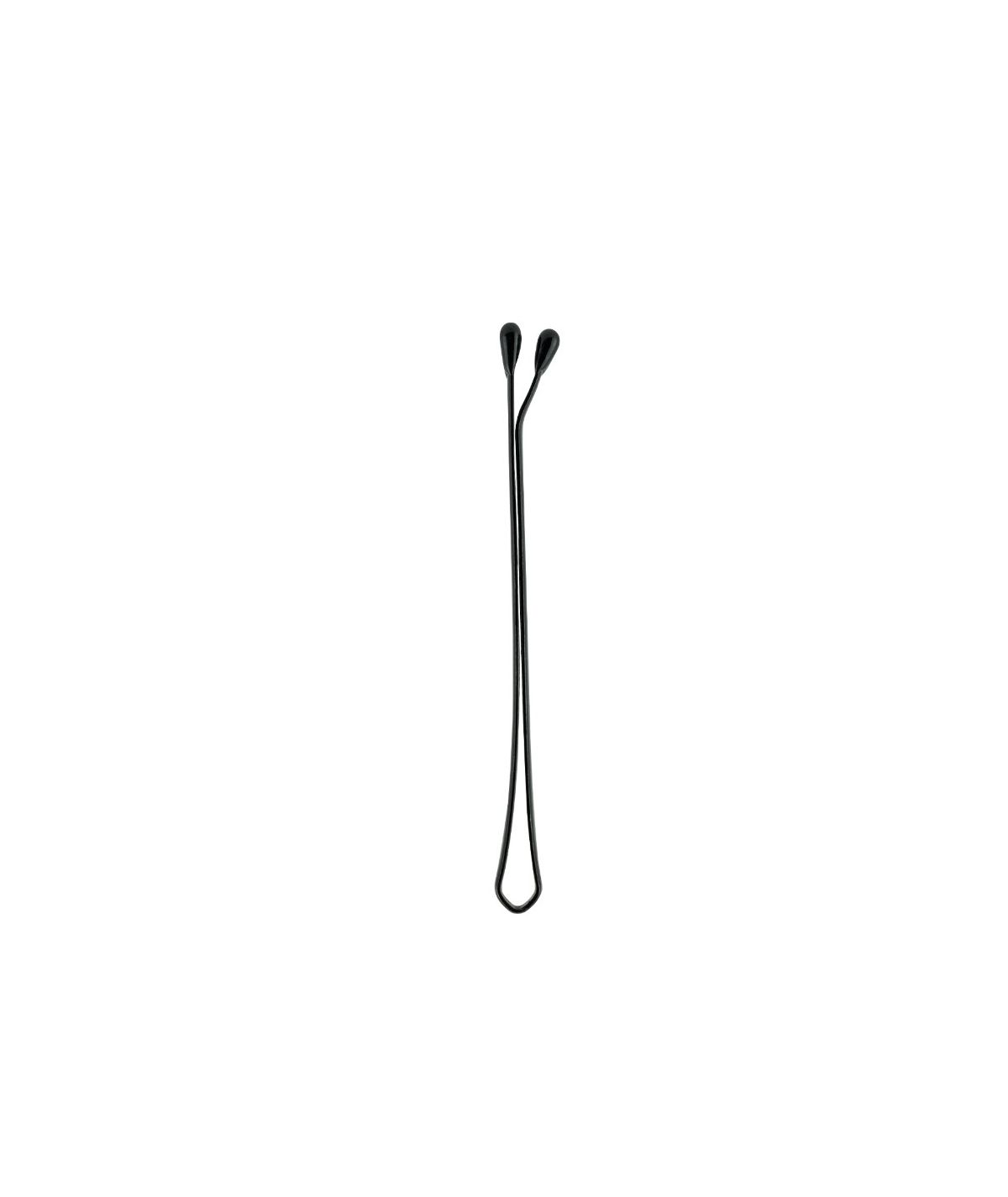 12 Clips planos 60 mm negro Beter
