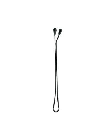 12 Clips planos 60 mm negro Beter