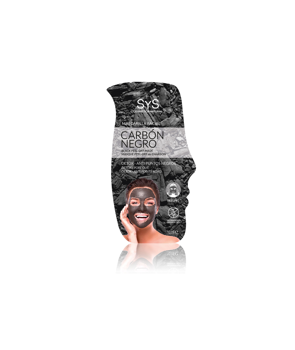 Mascarilla Peel-Off Carbón Negro - SYS Mascarilla Peel-Off Carbón Negro - SYS