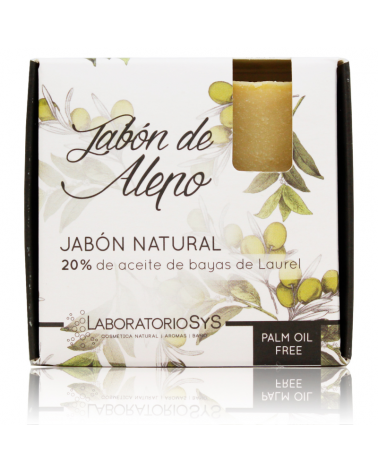 Jabón Natural Premium Alepo 20% aceite de bayas de Laurel - SYS