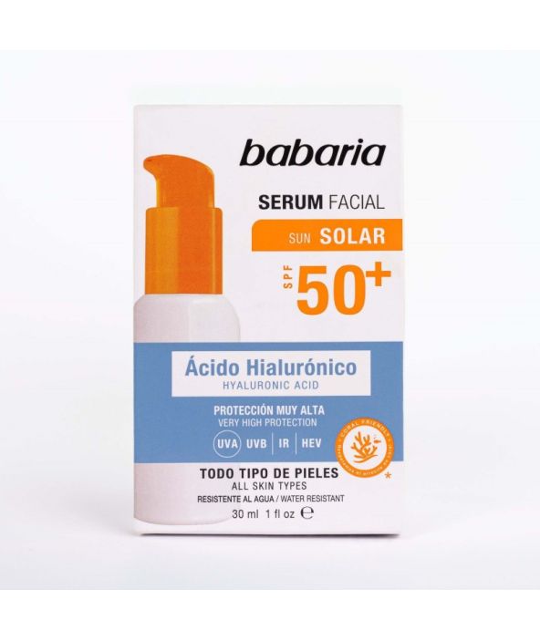 Serum Facial Solar Ácido Hialurónico SPF50+ Babaria