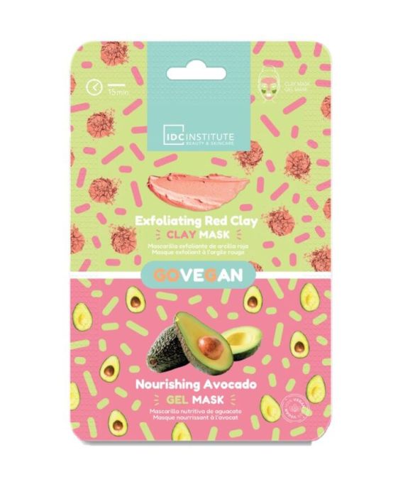Essentials Duo Red Clay + Avocado Gel Mask IDC