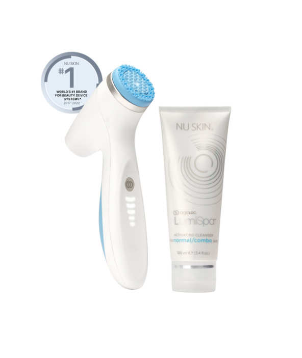 Kit de limpieza ageLOC LumiSpa iO Blue- Piel de normal a mixta Nu Skin