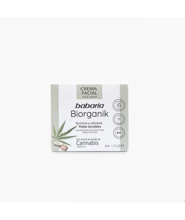 Crema Facial Con Aceite de Semilla de Cannabis babaria