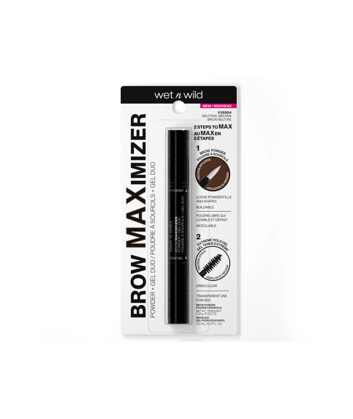 Brow Maximizer Powder + Gel Duo Wet n Wild Brow Maximizer Powder + Gel Duo Wet n Wild
