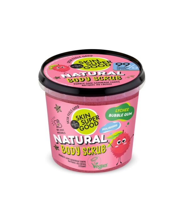 Natural Body Scrub Lychee Bubble Gum