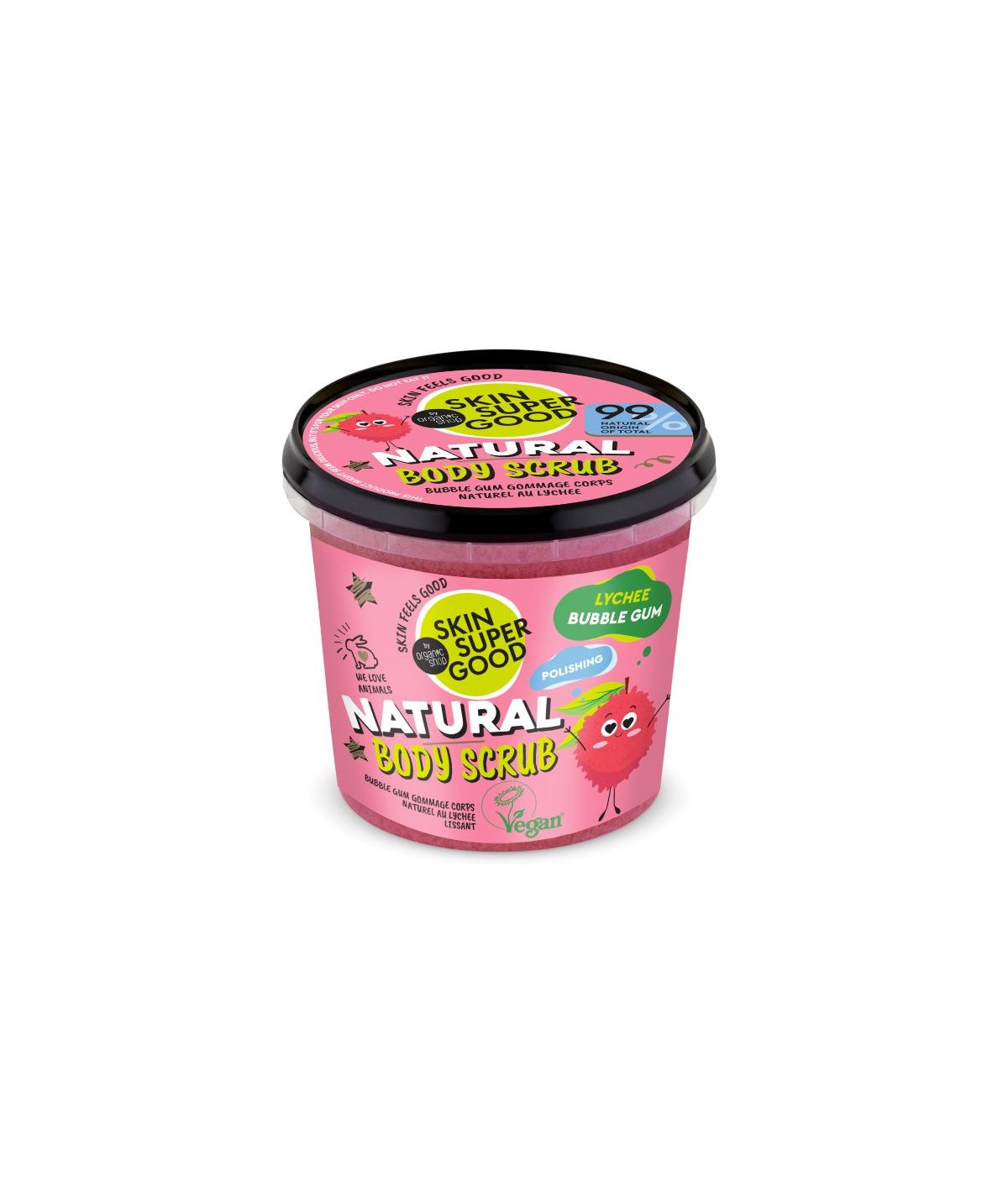 Natural Body Scrub Lychee Bubble Gum Natural Body Scrub Lychee Bubble Gum