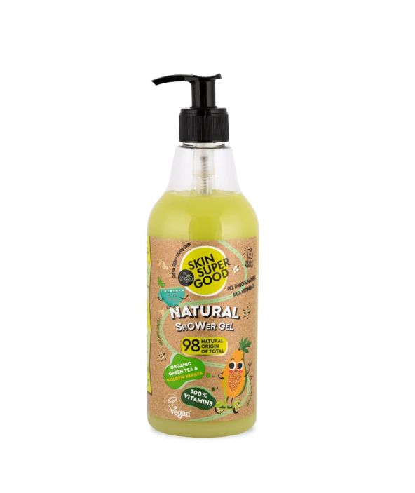 Natural Shower Gel Organic Green Tea & Golden Papaya
