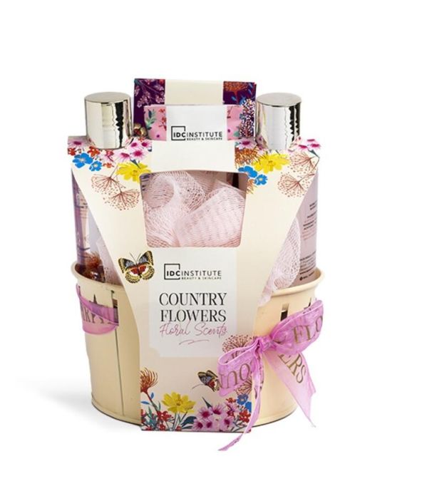 Country Flowers Bucket 5PCS IDC