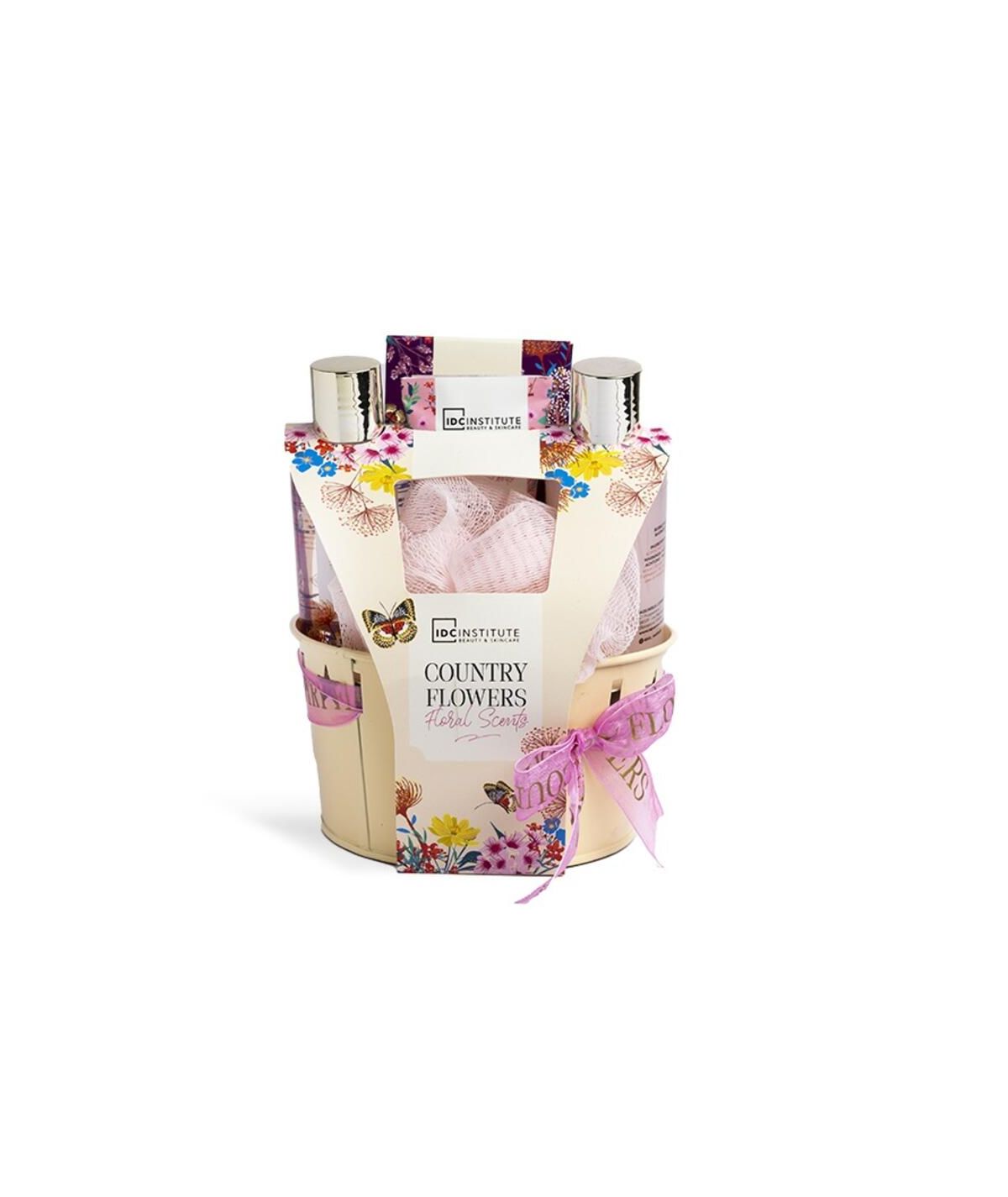 Country Flowers Bucket 5PCS IDC Country Flowers Bucket 5PCS IDC