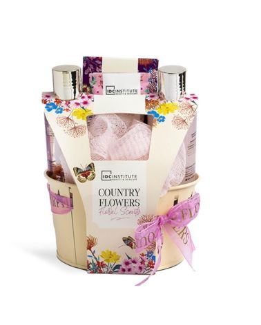 Country Flowers Bucket 5PCS IDC