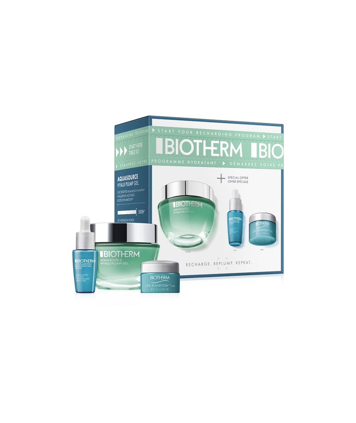 Estuche Aquasource Hyalu Plump Gel Biotherm Estuche Aquasource Hyalu Plump Gel Biotherm