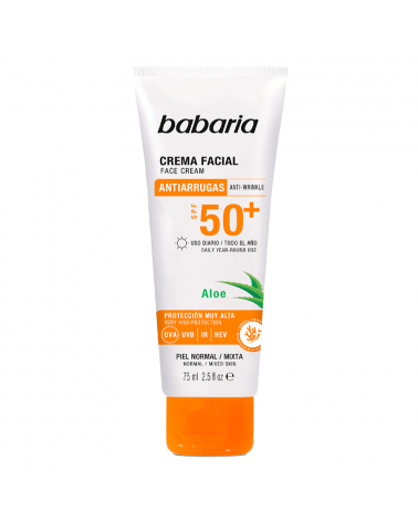 Crema Facial Solar SPF50+ Babaria