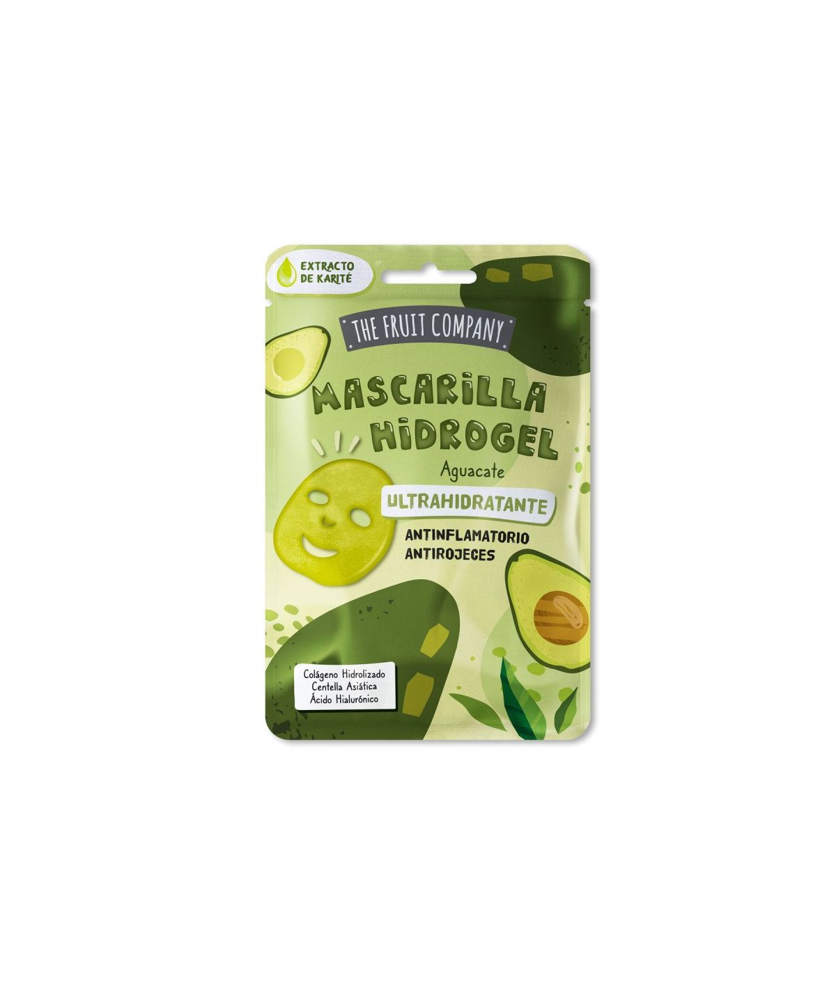 Mascarilla Facial Hidrogel Aguacate Ultrahidratante The Fruit Company