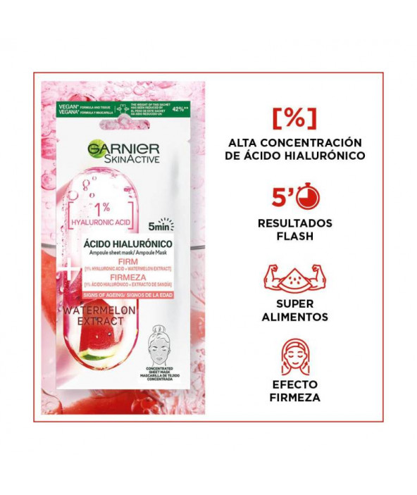 Mask Tissu con Ácido Hialurónico & Sandía- Garnier
