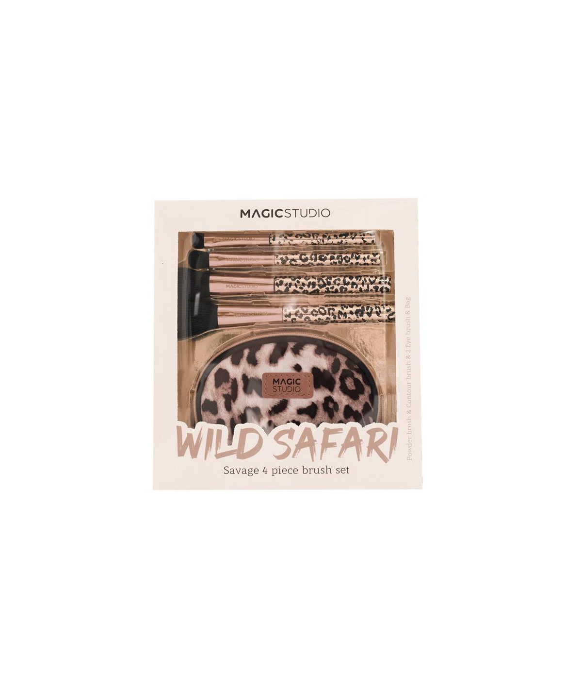 Wild Safari Savage 4 Piece Brush Set Magic Studio Wild Safari Savage 4 Piece Brush Set Magic Studio