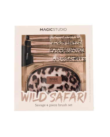 Wild Safari Savage 4 Piece Brush Set Magic Studio