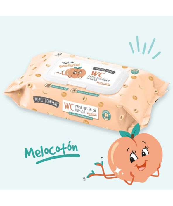 Papel Higiénico Húmedo Melocotón- Fruit Company Papel Higiénico Húmedo Melocotón- Fruit Company